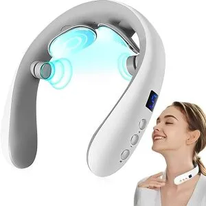 Wireless Electric Pulse Massager for Pain Relief - Portable Neck and Shoulder Massager