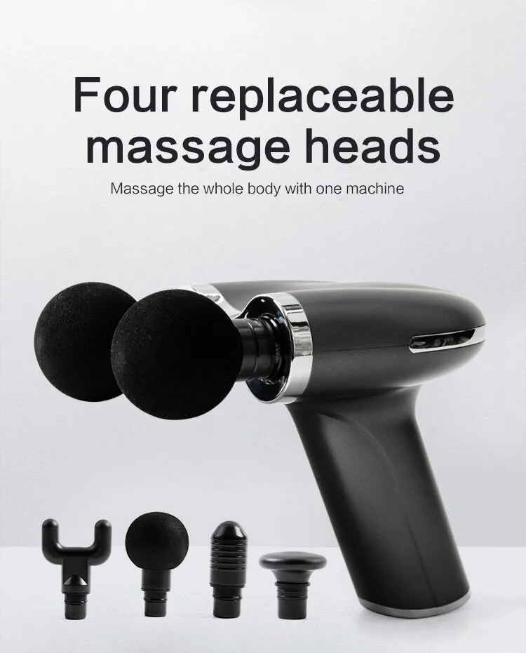 Double-headed mini massage gun for preventing sports injuries 4-speed adjustment Portable fitness for home rehabilitation - Image 6