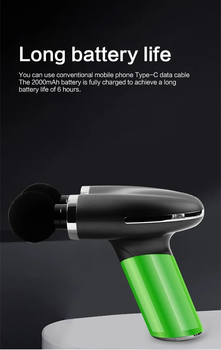 Double-headed mini massage gun for preventing sports injuries 4-speed adjustment Portable fitness for home rehabilitation - Image 7