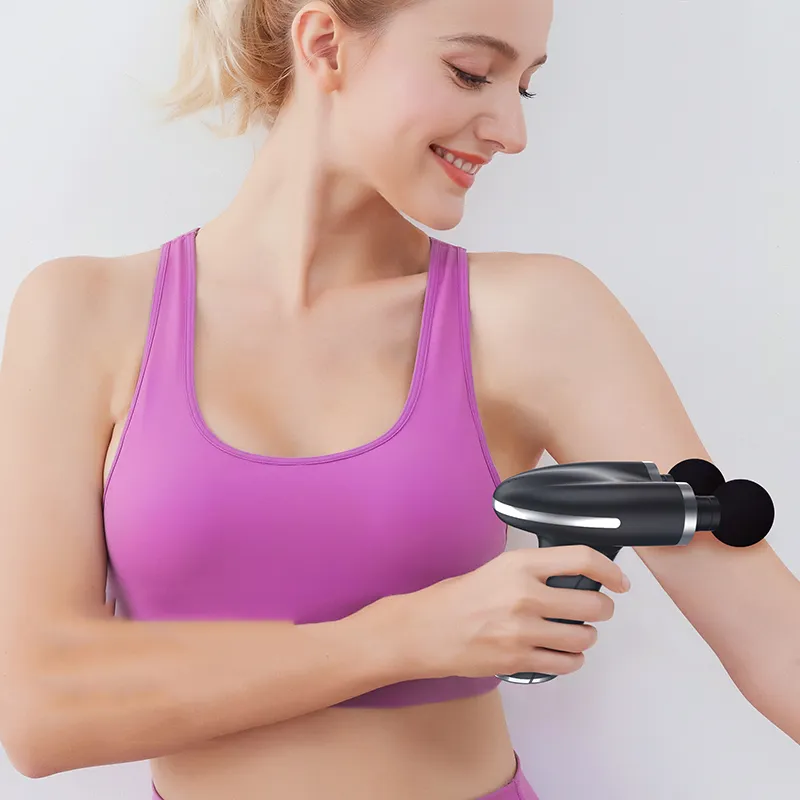 Double-headed mini massage gun for preventing sports injuries 4-speed adjustment Portable fitness for home rehabilitation - Image 3